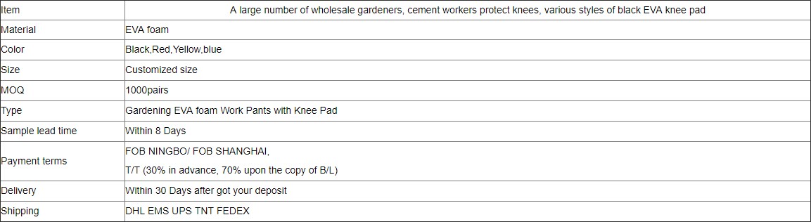 A good helper for kneeling workers—ABS foam knee pads